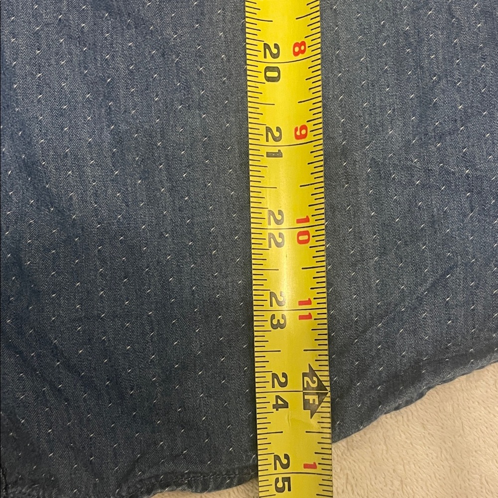 J. McLaughlin Button Down Denim Shirt - Picture 8 of 9